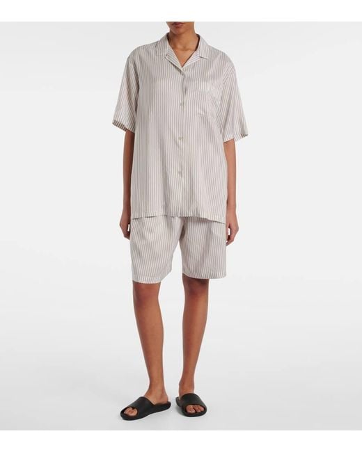 Short Zinnia Raye En Soie The Row en coloris White