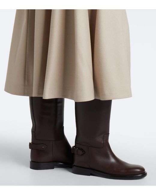 Max Mara Natural Wool Midi Skirt