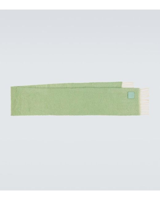 Loewe Schal Anagram Aus Einem Mohairgemisch in Green für Herren