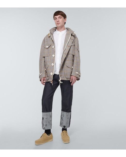 Junya Watanabe Gray Cotton Field Jacket for men