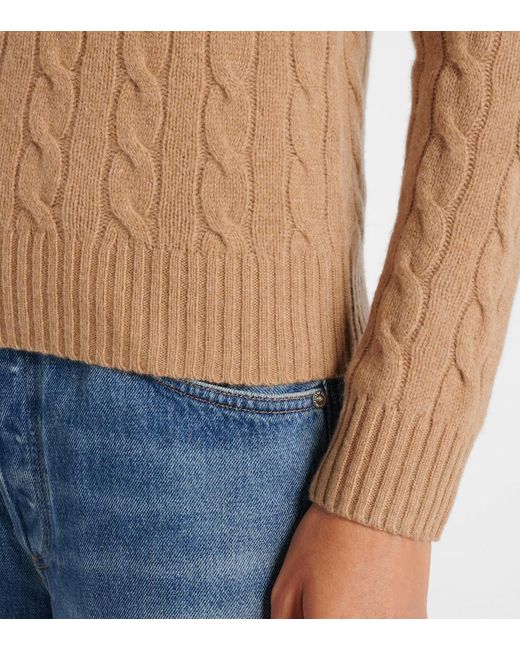 Polo Ralph Lauren Brown Julianna Wool And Cashmere Sweater