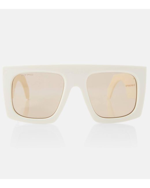 Etro Natural Screen Rectangular Sunglasses