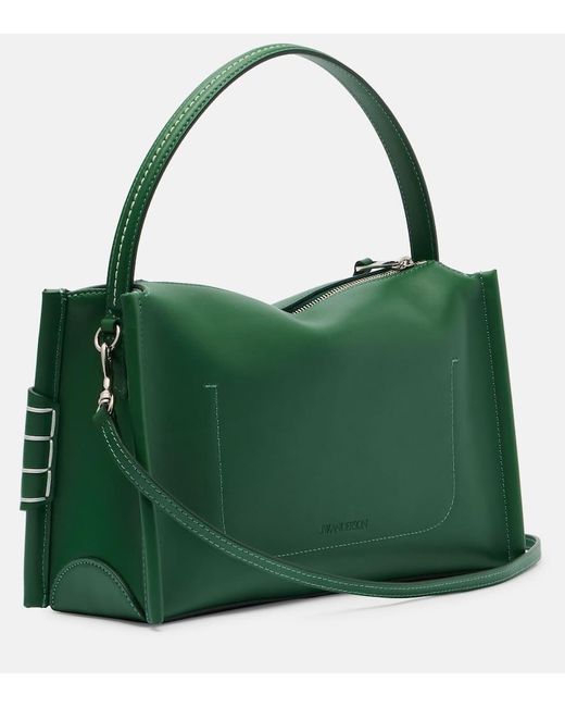 J.W. Anderson Green Schultertasche Loafer Aus Leder