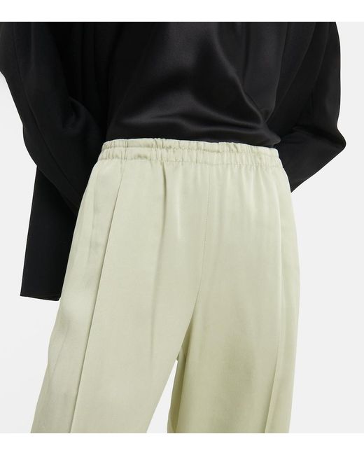 Vince Green Wide-leg Satin Pants
