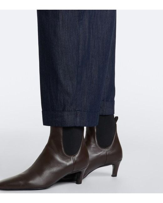 Max Mara Blue Wide-Leg Jeans