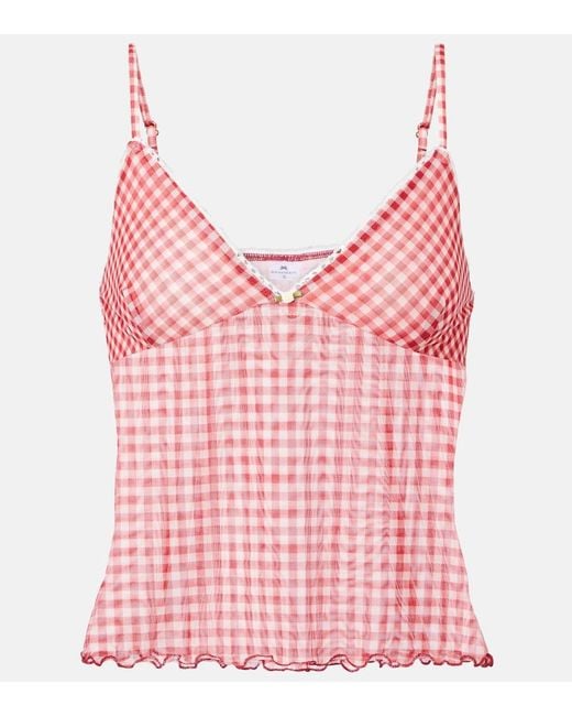 Tank Top Solay A Cuadros Vichy Bananhot de color Pink