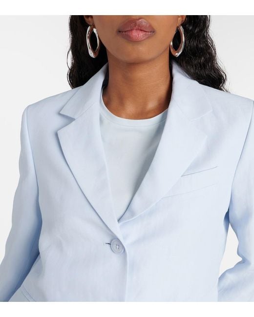 Dorothee Schumacher Blue Summer Cruise Cropped Blazer
