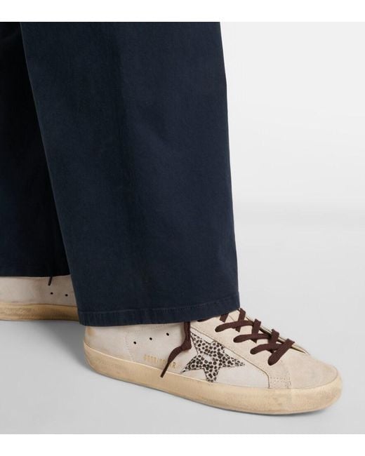 Golden Goose Deluxe Brand White Super-Star Leather Sneakers