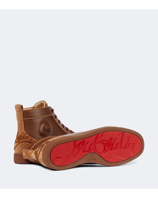 Christian Louboutin Brown Fun Louis Sneakers for men