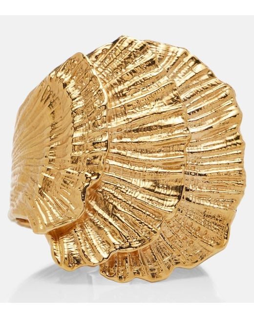 Chloé Metallic Oversize-Armreif Shells