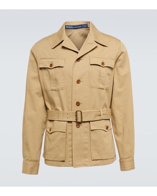 Polo Ralph Lauren Natural Cotton Belted Jacket for men