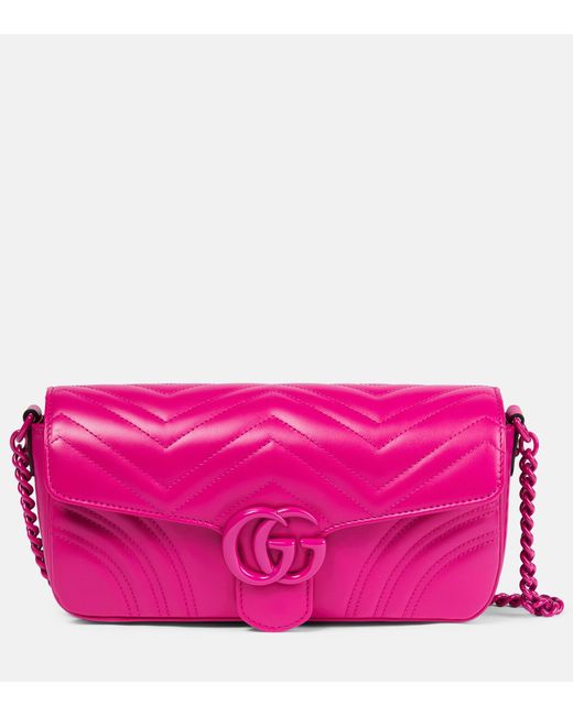 Bolsos de hombro GG Marmont Gucci de color Pink