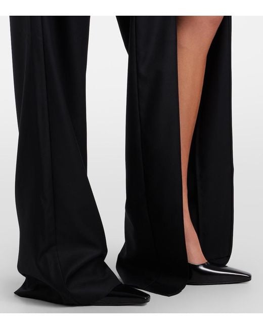 Coperni Black Suspended Belted Cutout Straight Jeans