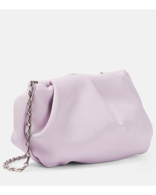 Burberry Purple Clutch Rose Aus Leder