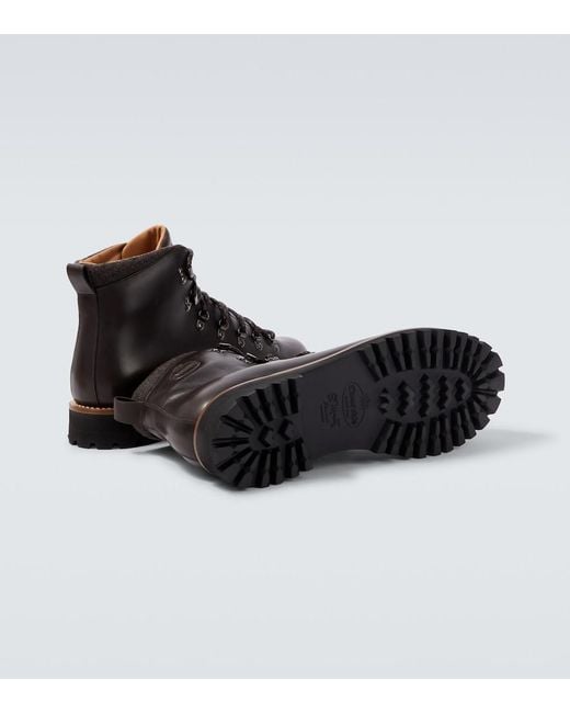 Church's Black Poulton Leather Lace-Up Boots for men