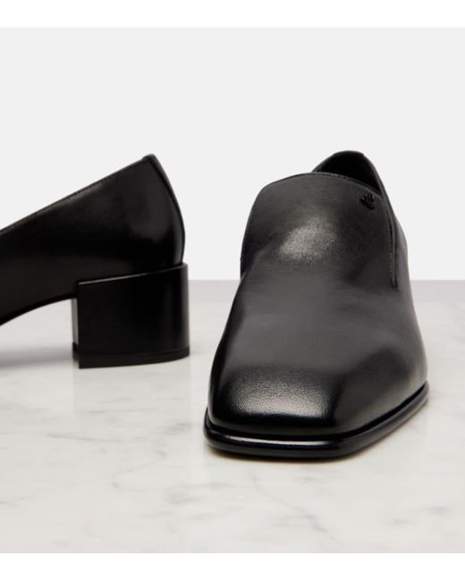 Jimmy Choo Black Pumps Eliot Slippers 45 Aus Leder