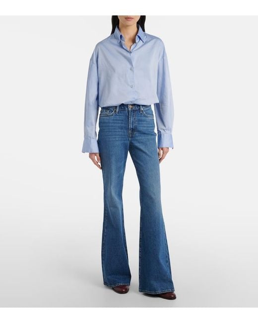 Jeans Flared Retro Flare De Tiro Medio 7 For All Mankind de color Blue