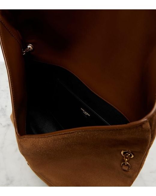 Borsa A Spalla Cassandre di Saint Laurent in Brown