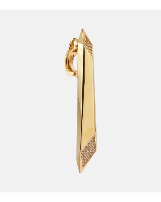 Versace Metallic Ohrringe Mit Kristallen