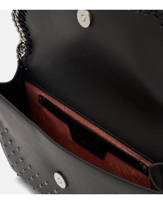 Stella McCartney Black Verzierte Schultertasche Falabella
