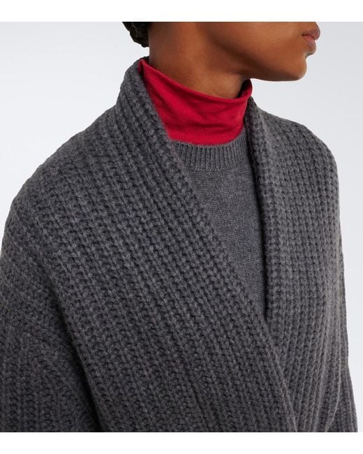 Lisa Yang Black Jacqueline Cashmere Wrap Cardigan