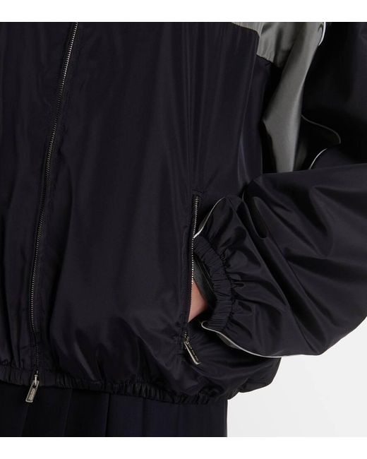 Miu Miu Black Oversize-Trainingsjacke