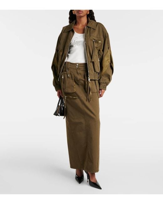Bomber Di Jeans di Blumarine in Green