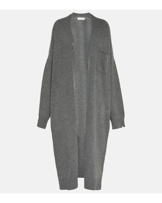 Cardigan N°61 Koto in misto cashmere di Extreme Cashmere in Gray