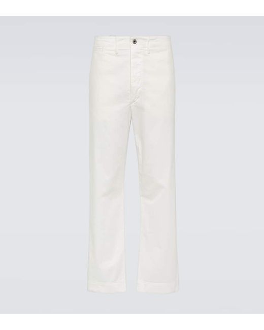 Jeans regular a vita media di RRL in White da Uomo