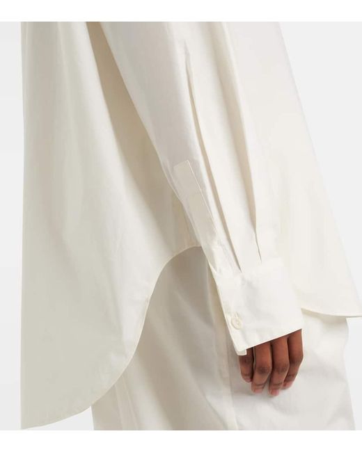 Faithfull The Brand White En Vau Cotton Shirt