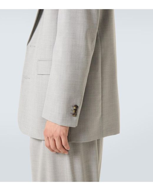 Loewe Gray Wool Blazer for men