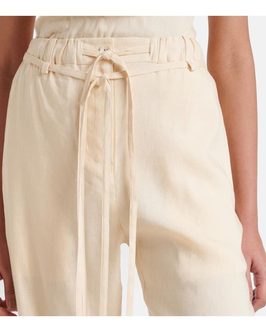 Proenza Schouler Natural Label Magnus Linen-Blend Straight Pants