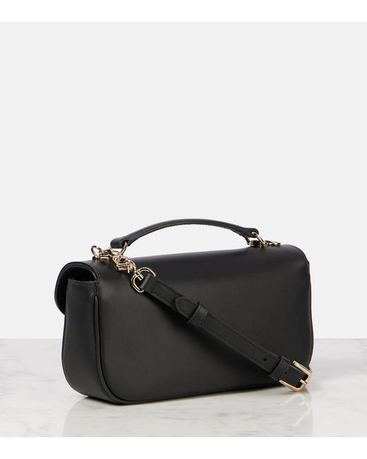 Gucci Black Schultertasche Horsebit Aus Leder