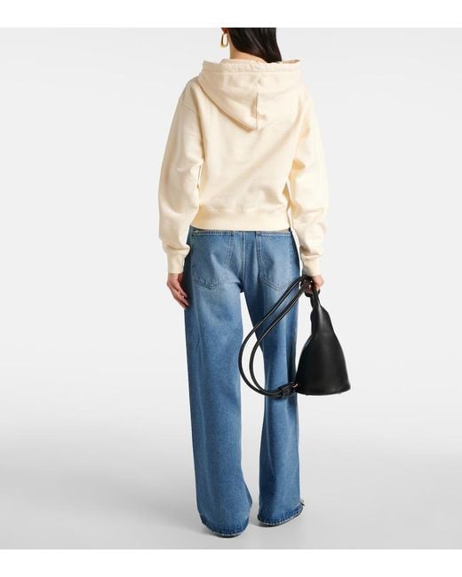 Jacquemus Natural Le Hoodie Gros Grain Hooded Cotton Sweatshirt