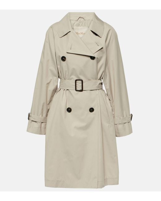 Max Mara Natural The Cube Titrench Cotton-blend Trench Coat