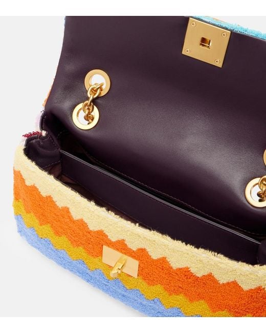 Missoni Blue Zigzag Small Shoulder Bag