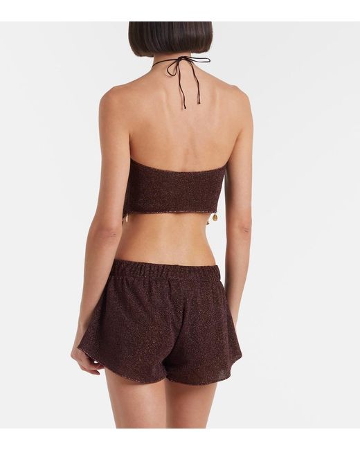 Oseree Brown Lumiere Shorts