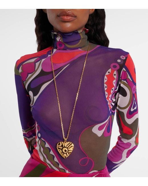 Emilio Pucci Metallic Halskette