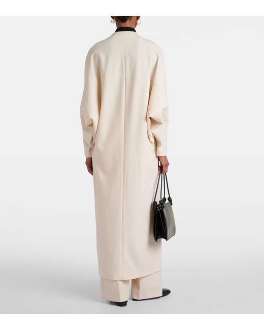 FFORME Natural Wool-Blend Maxi Dress