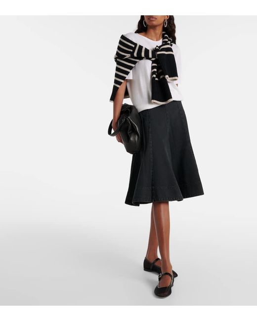 Lisa Yang White T-Shirt Ari Aus Kaschmir