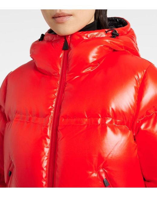 Aztech Mountain Red Minnie Nuke Suit Down Ski Jacket
