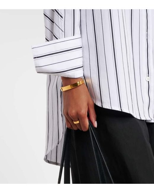Anello Signature Bagnato di Totême  in Metallic