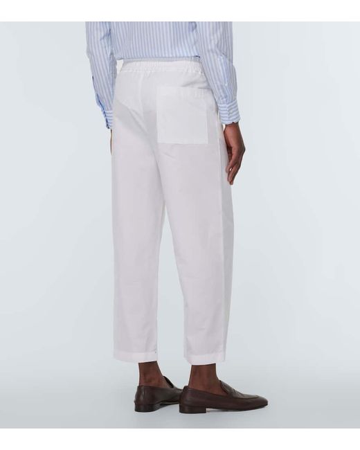 Pantalones deportivos de algodon Lardini de hombre de color White