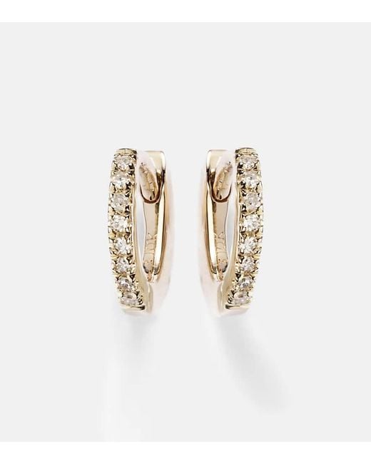Boucles D'Oreilles En Or 10 Ct Et Diamants STONE AND STRAND en coloris Metallic