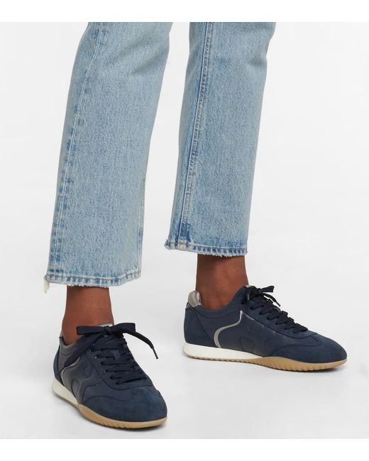 Hogan Blue Low-top Sneakers Olympia Calfskin