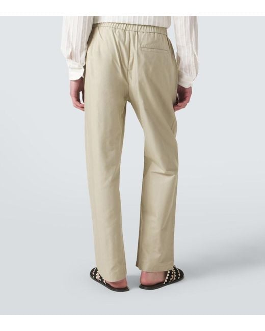Frescobol Carioca Natural Rocha Cotton Twill Wide-Leg Pants for men