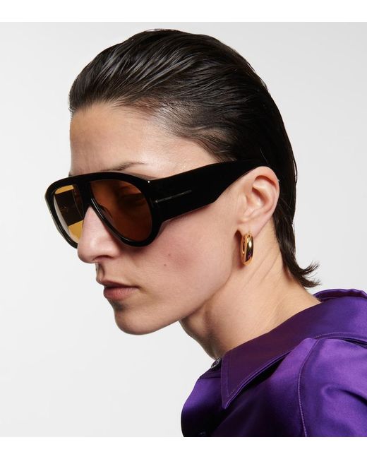 Tom Ford Brown Bronson Aviator Sunglasses