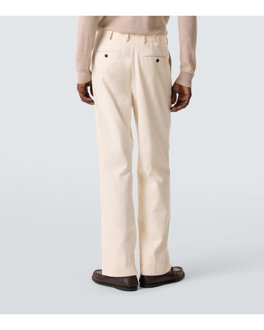 Saman Amel Natural Amo Cotton Straight Pants for men