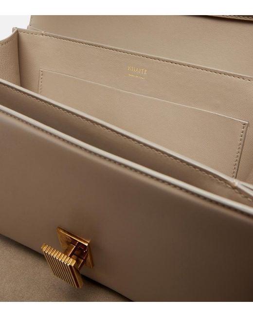 Khaite Natural Blake Leather Crossbody Bag