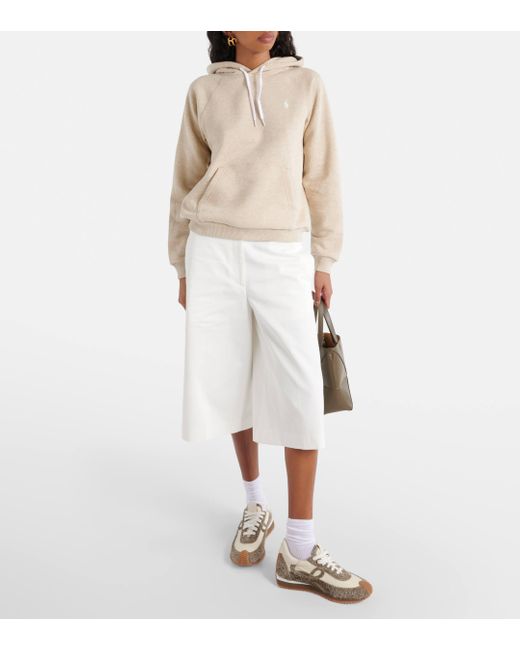 Sweat-shirt a capuche en coton melange Polo Ralph Lauren en coloris Natural